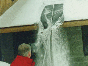 metal roof snow removal