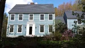 Vermont Slate Metal Shingles on Historic Colonial